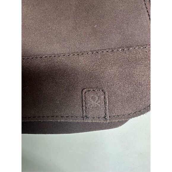 Benetton Brown Suede Messenger Crossbody Bag Briefcase Laptop See Description - Picture 4 of 16
